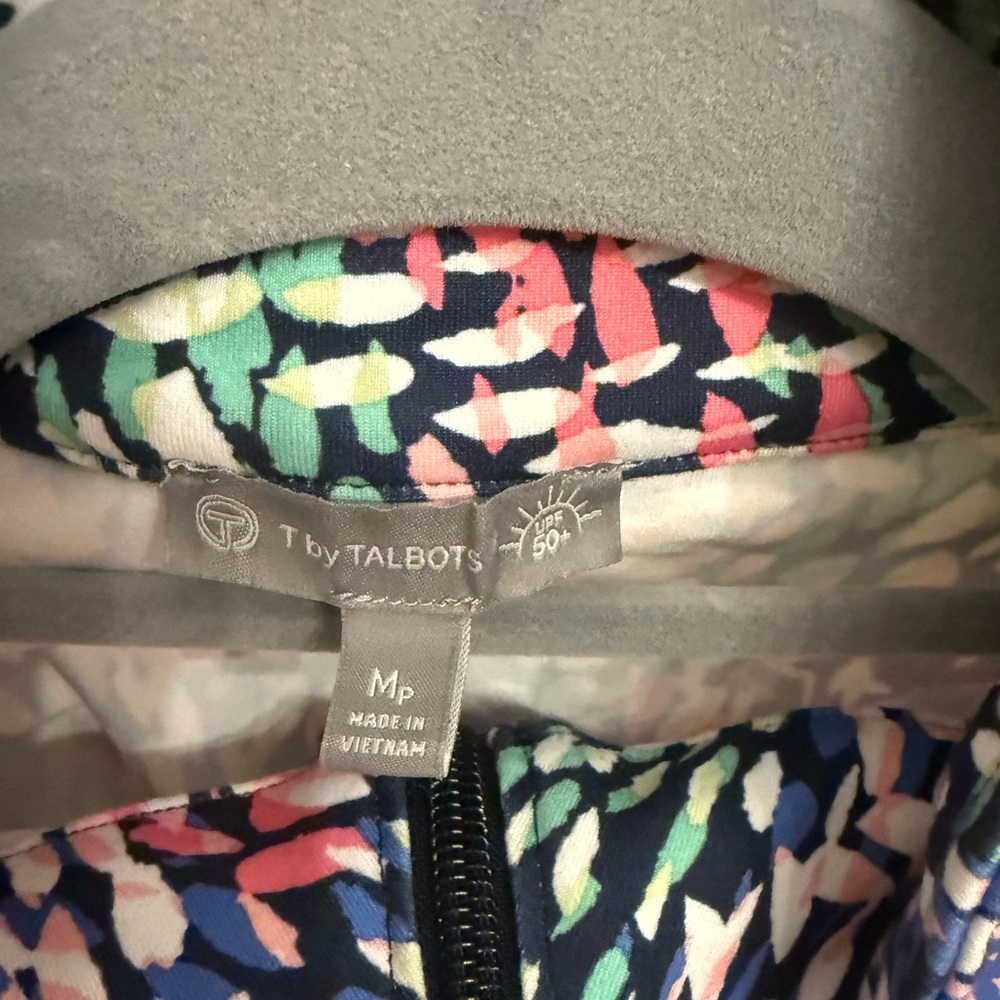 Talbots Multicolor Patterned Half Zip Sweatshirt - image 5